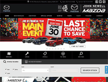 Tablet Screenshot of johnnewellmazda.com.au